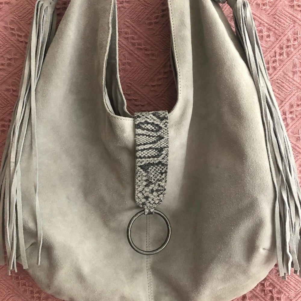 FREE PEOPLE SUEDE SHOULDER BAG